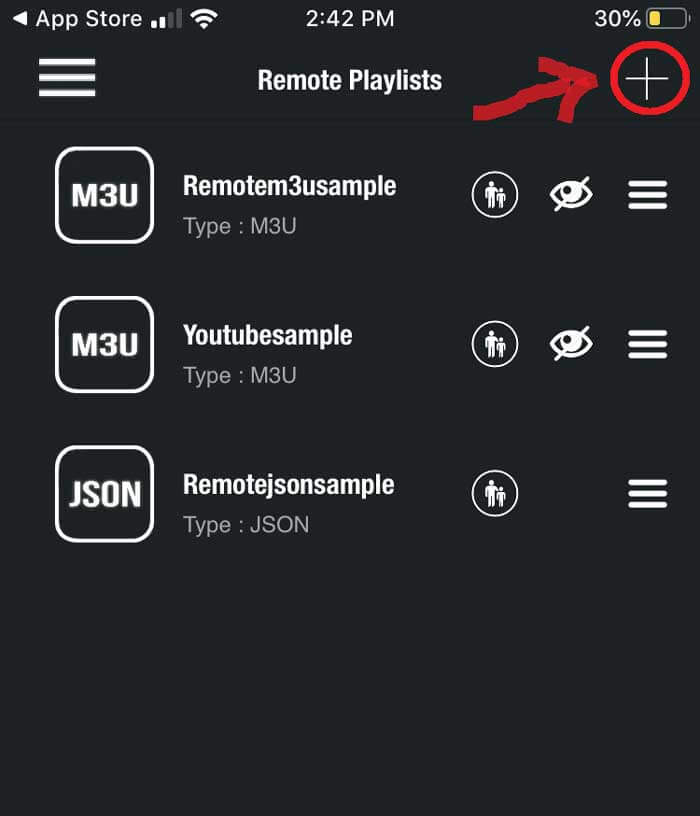 Agregar lista de reproducción en la aplicación GSE Smart IPTV