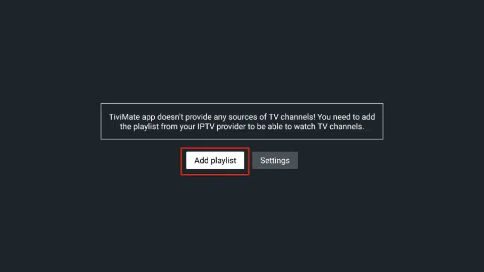 Agregar lista de reproducción en Tivimate Fire TV